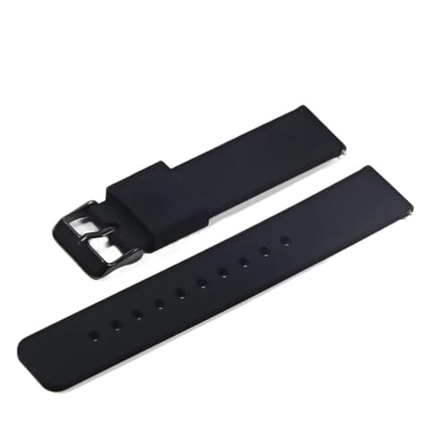 Correa de reloj de silicona con pasadores integrados de 24 mm 4