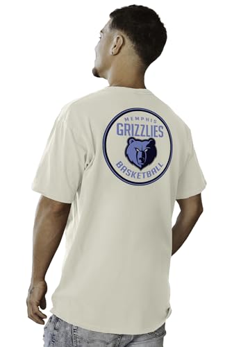 Image of Blue 84 NBA Unisex-Adult NBA Officially Licensed T-Shirt Ringspun Front /Back Ivory