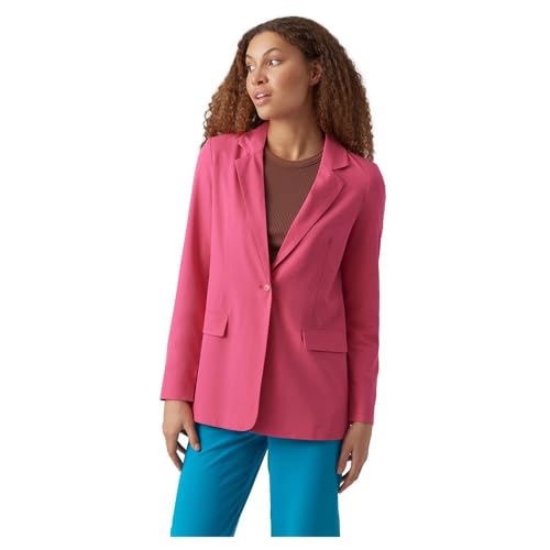 VERO MODA Damen Vmzelda Ls Loose Blazer Noos, Pink Yarrow, 38