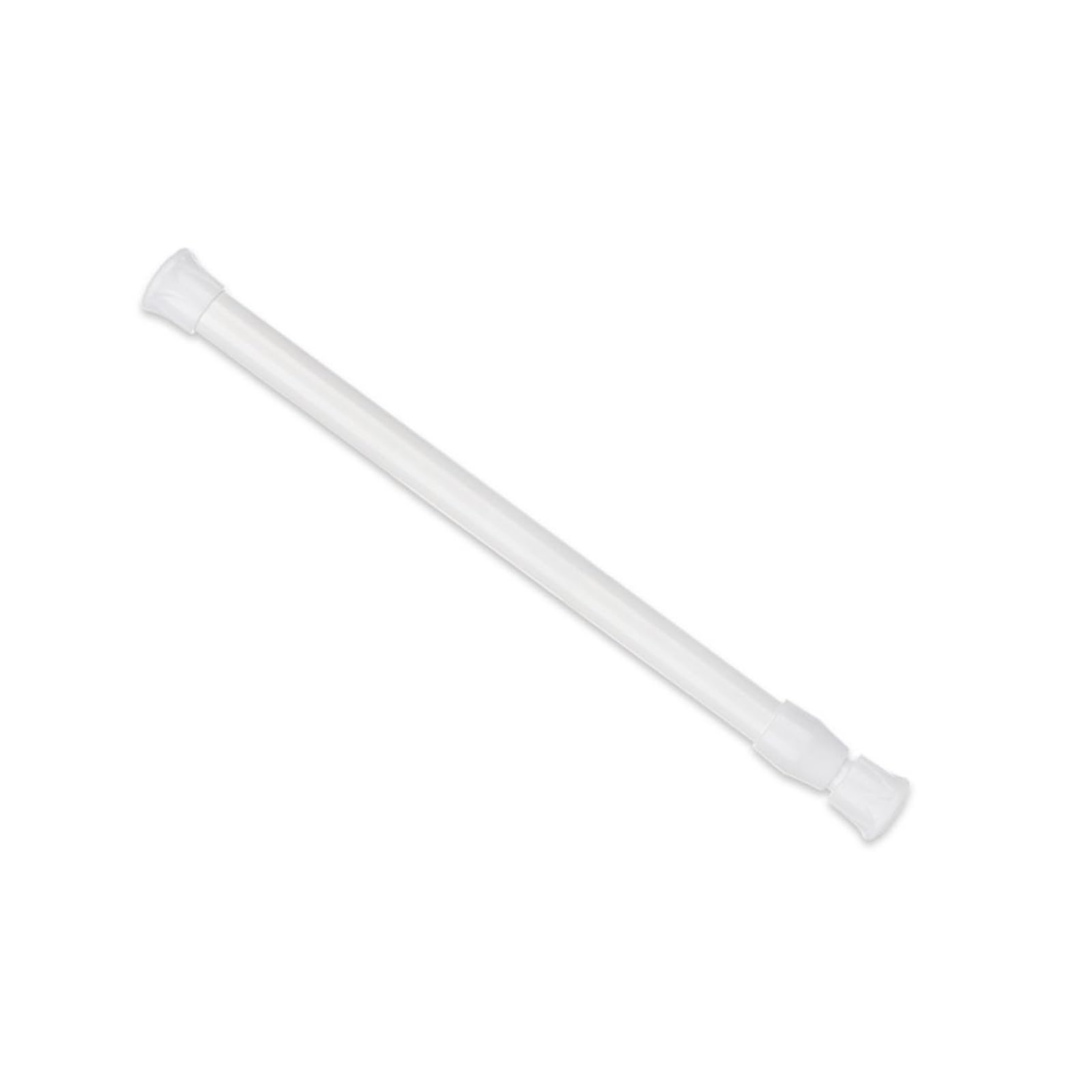 Multi Purpose Spring Loaded Extendable Sticks Telescopic Net Voile Tension Curtain Rail Pole Rods for Wardrobe and Cloakroom(White30-50cm)
