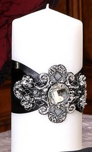 PartyPros Elizabeth Collection Pillar Candle - Ivory