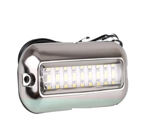 Luz LED de popa para barco color rojo impermeable de 12V con 27 LED