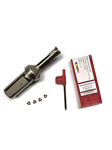 U Drill 5/8"x2"x5", 1" Shank, Indexable, with Extra 4 WCMX03 Inserts, #UD-58