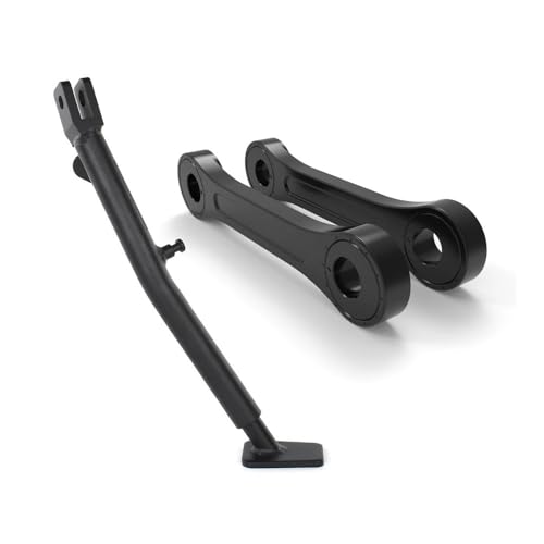 Biellettes d'abaissement DRZ400E pour rabaisser la hauteur de selle et garder les pieds au sol