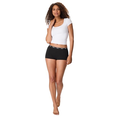 Image of Hanes Women's Originals Boyshort Underwear, Breathable Stretch Cotton Boyshort Panties