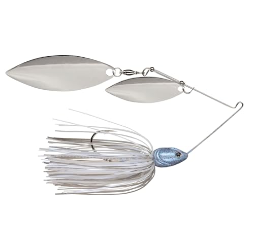 Strike King Tour Grade Spinnerbait Fishing Lure, 4/0 Single Gamakatsu Hook, Weight Forward Head Design