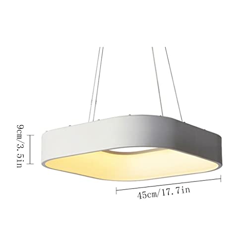 Plafonnier LED de luxe carré pour une ambiance salon chaleureuse