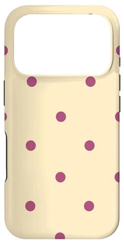 Pastel Yellow and Fuchsia Polka Dots Classic Polkadots Chic �X�}�z�P�[�X iPhone 17 Pro �p