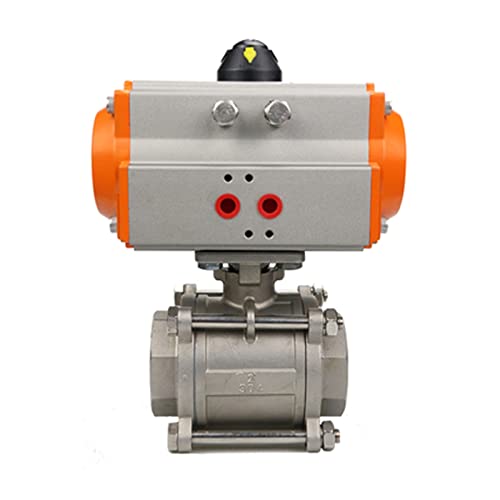 Vanne à bille pneumatique DN32 anti corrosion en acier inoxydable 304 - 3
