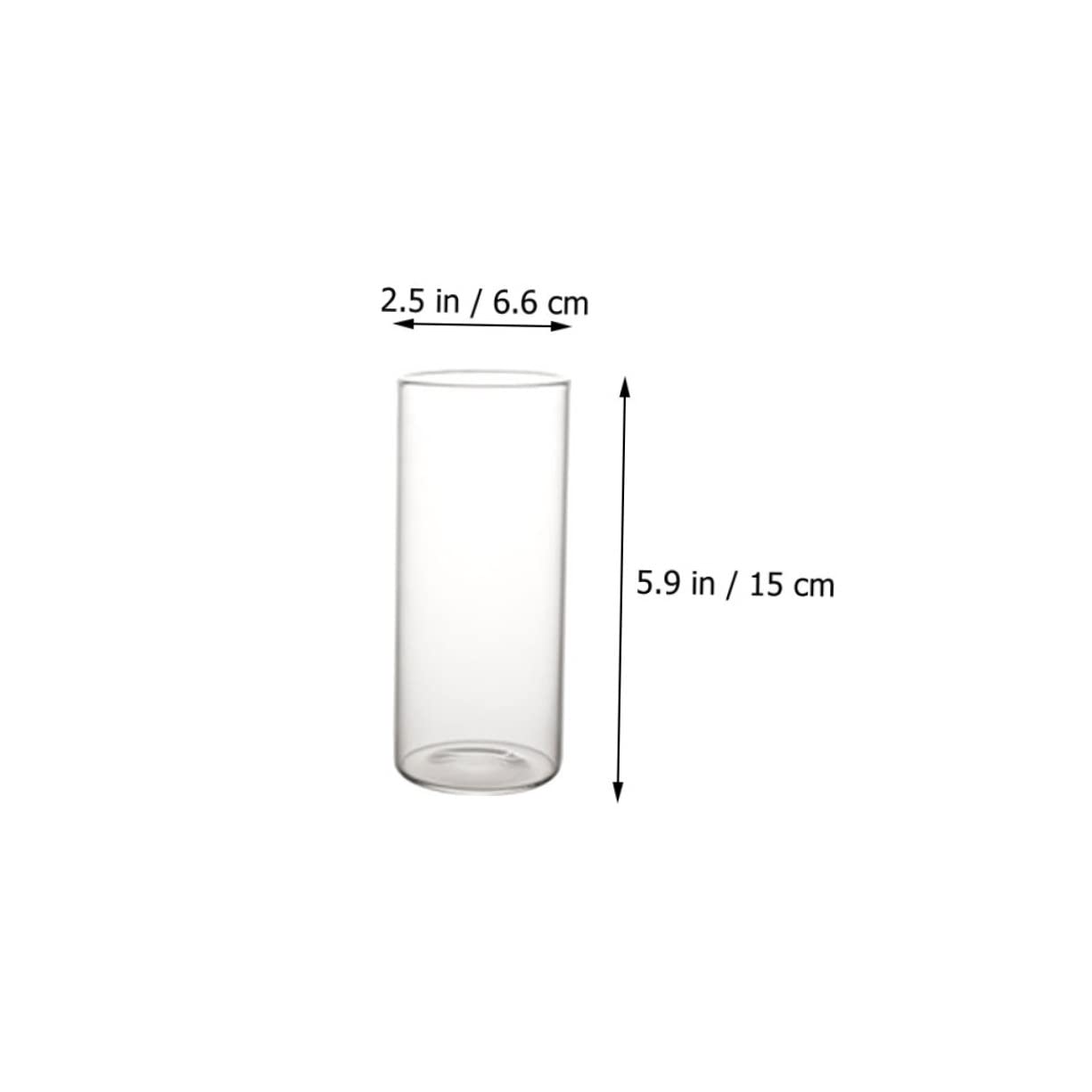 SOLUSTRE 4Pcs Transparent Milk Glass Drinking Cups Leakproof Design for Beverages Smoothies and Cocktails Stylish and Glassware for Home Bars and Parties