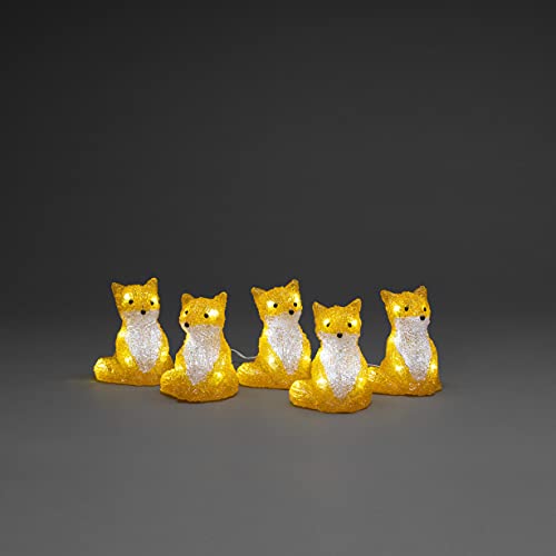 Renards assis en acrylique LED Konstsmide decoration lumineuse IP44 - 2