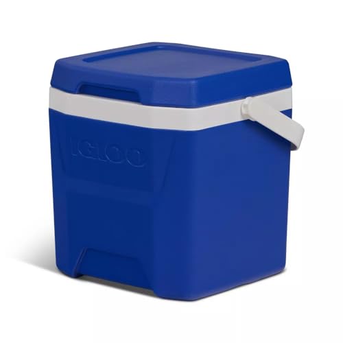 Image of Igloos Cooler Hard-Sided Ice Chest, Insulated Portable Cooler, Heavy-Duty, Leak-Resistant Lid, Lightweight Ergonomic Handle