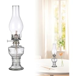 Lámparas Antiguas De Aceite O Petróleo Sporgo Lámpara de petróleo retro lámpara de aceite: linterna de tormenta para interiores, lámpara de petróleo de cristal, lámpara de aceite para el hogar, lámpara de queroseno, para iluminación de