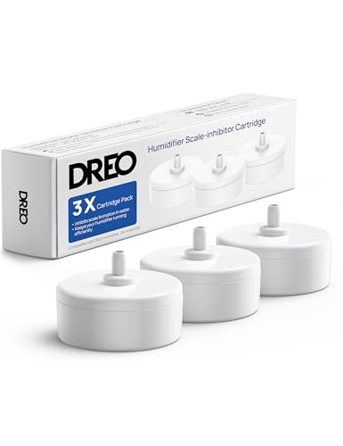 Dreo 3-Pack Demineralization Cartridges for HM735S Humidifiers – Prevent White Dust and Mineral Build-Up