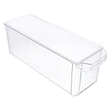 Cabilock Caja de Almacenamiento para Refrigerador y Congelador Contenedor Plástico Transparente Estrecho y Grande Caja para Guardar Verduras y Alimentos Frescos Uso Doméstico y