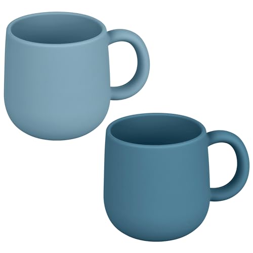 Mintlyfe Pack of 2 Silicone Drinking Mug Cup for Toddler Kids and Children (Color 2)