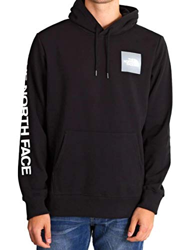 The North Face Men Logo Plus Pullover Hoodie in TNF Black-Large