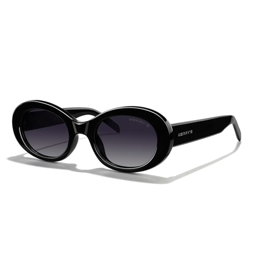 MERRY'S Modern Oval Round Acetate Sunglasses for Women UV400 Polarized Sunglasses S6191