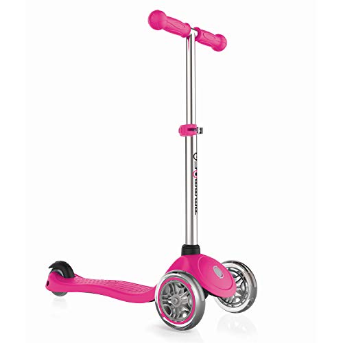 Globber Primo Trottinette 3 Roues Mixte Enfant, Rose