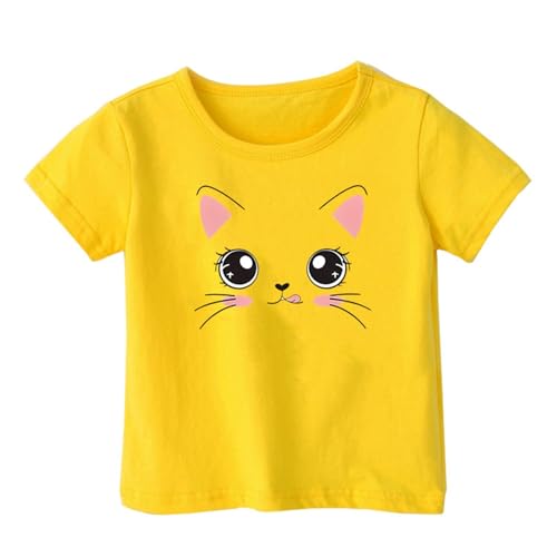 Boys' Tops Loose Casual Trendy Cute Printed Short Sleeve T Shirt Top Under Shirts for Girls