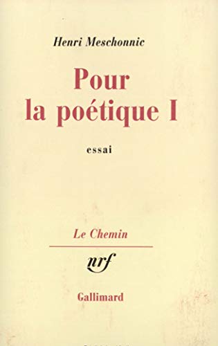 Pour la poétique, tome 1