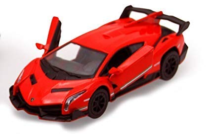 Kinsmart 1: 36 Lamborghini Veneno Die Cast Car with Openable Doors, Multi Color
