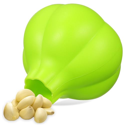 BRIGHTFUFU Silicone Garlic Peeler Tool No Waste Design Kitchen Gadget for Quick Garlic Skin Removal Easy to Use for Everyday Cooking