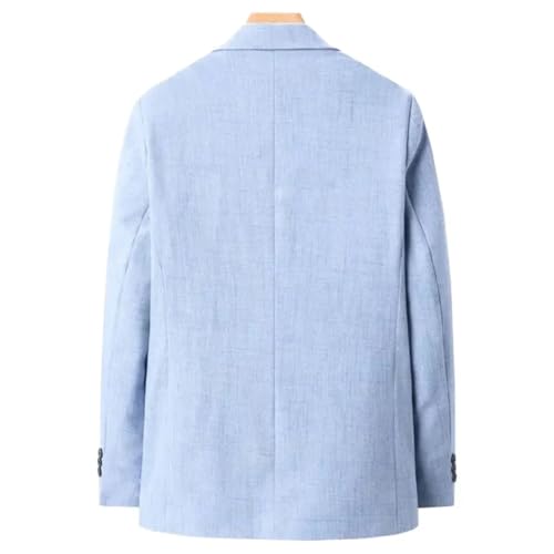 Men's Solid Color Daily Suit Jacket for All Seasons, Casual Single-Breasted Office Blazer3