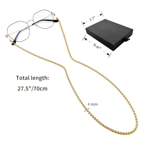 Image of Eyeglass Chain for Women Stylish,Stainless Steel Glasses Strap for Men Women,Eye Glasses Holders Around Neck