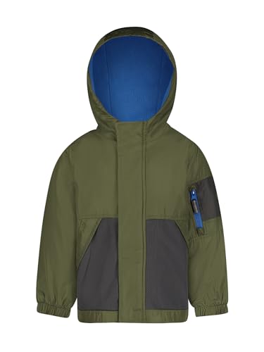 Image of OSHKOSH B'GOSH Boys' Midweight Jersey Lined Hooded Jacket With Zipper Pocket