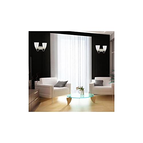 Image of Westinghouse 6300500 Two Light Wall Fixture Brushed Nickel Finish