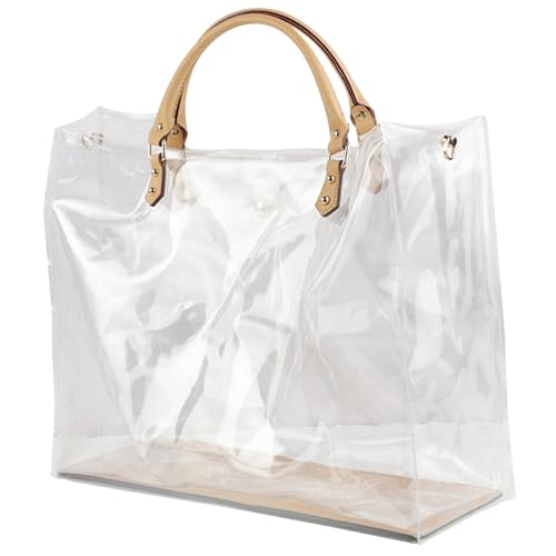 Kit portefeuille en cuir et sac transparent Gcroet pour fabriquer votre cabas d'été