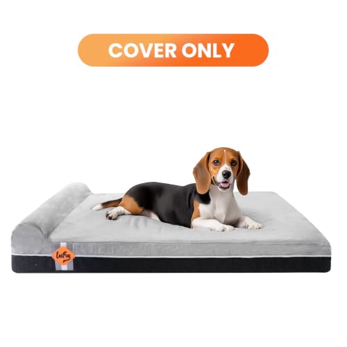 Image of Laifug Extra Large Pet /Dog Bed Detachable and Washable Bed Cover (Extra Large Replacement Bed Cover (40 inchx25 x5.5) Slate Grey)