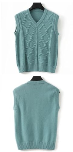 Men's Thickened V-Neck Vest Base Layer Sweater Casual Knitted Top Sleeveless Waistcoat3