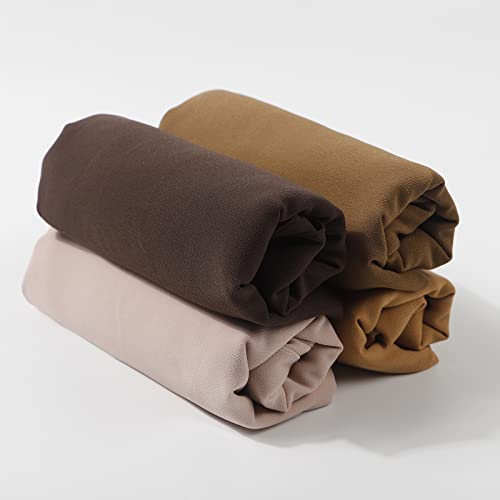 Image of Febfim 4 PCS Muslim Women Soft Premium Solid Chiffon Hijab Scarves Shawl Long Scarf Wrap Scarves with Gift Box