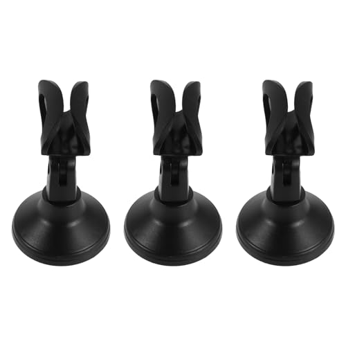MOTHNUR Soporte de Micrófono Ajustable de Escritorio con Clip y Base Redonda, Kit de 3 Piezas para Grabación, Podcasting y Streaming, Abrazadera Pequeña para Micrófono de