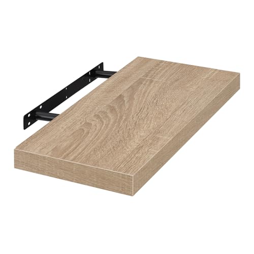 EUGAD Wandregal Wandboard Buchregal Hängeregal DVD CD Regal Holz Board 40cm Eiche 0114QJ EUGAD Wandregal Wandboard Buchregal Hängeregal DVD CD Regal Holz Board 40cm Eiche 0114QJ