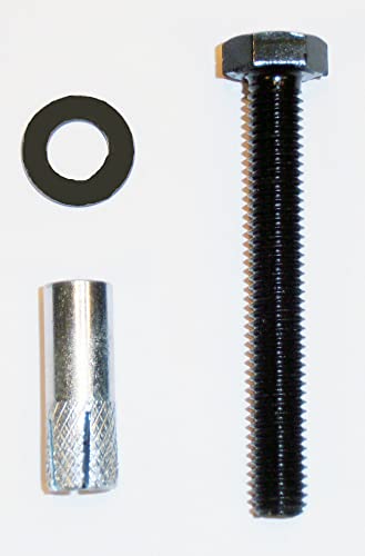 Miseno MBDH9695 Masonary Rail Mount Screw and Anchor - Black