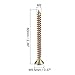 uxcell M5 x 60mm Wood Screws Phillips Flat Head Carbon Steel Color Zinc Plated Self Tapping Screws 50pcs