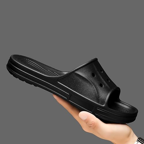 Men's flip flops with anti slip soft bottom EVA one line slippers for home use4