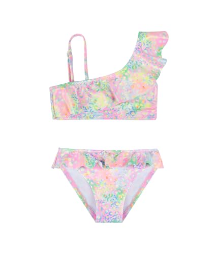 Traje de Baño para Niñas Conjunto de Bikini de Dos Piezas Sets Tankini Traje de Baño para Niñas 2-14 Años (10-12 Years, LA635-Green)