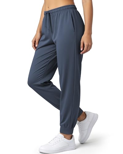 Othedrich Womens Joggers with Pockets Loose Fit Sweatpants Lightweight Athletic Lounge Pants for Workout Running Yoga Travel Slate Blue