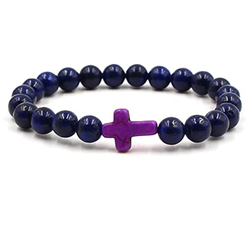 Bracelet Pierre de Lave 8 mm avec Crâne en Zircone Cubique Élégant
