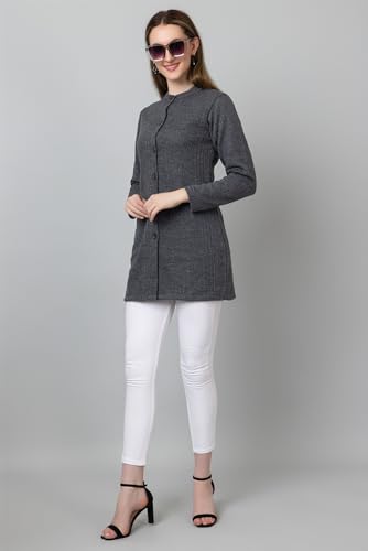 Image of HIFZAA Womens Woolen Long Cardigan Sweater for Women Winter wear for Ladies M to 4XL