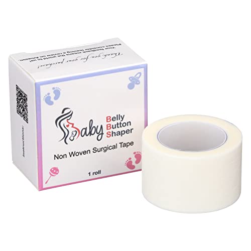 Non Woven Surgical Micropore Medical Paper Tape 10 Yards And 1 Inch Thick Bandage For Baby's Sensitive Skin Baby First Aid Adhesive Micropore Baby Belly Button Tape Breathable Adhesive #TOP23