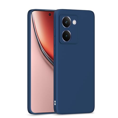 Image of Outlouders Back Cover for Realme P3 Ultra 5G | Camera Protection | Durable Soft Matte Silicone Bumper Case (Blue)
