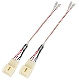 RED WOLF Car Door Speaker Wiring Harness Connector for 2011-2021 Ford F150 Escape Focus Bronco Mustang Mazda 2 6 CX5 Replace Aftermarket Speaker Wire Cable Plug, 2 PCS