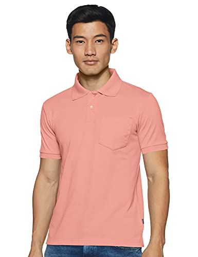 Image of Rupa Bumchums Men Super Combed Cotton Solid Half Sleeve Club Collar Polo Regular Fit T-Shirt with Chest Pocket