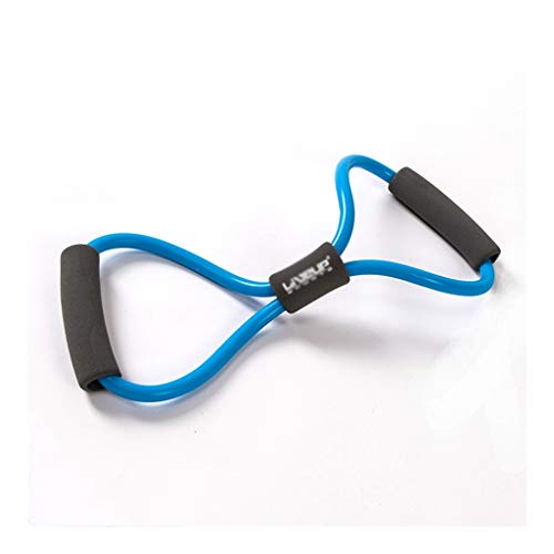 Yoga Rally Multifunctional Chest Expander Female Training Back Open Shoulder Artifact Eight Character Latex Elastic Rope Home Fitness Device (Color : Blue(30 lb))