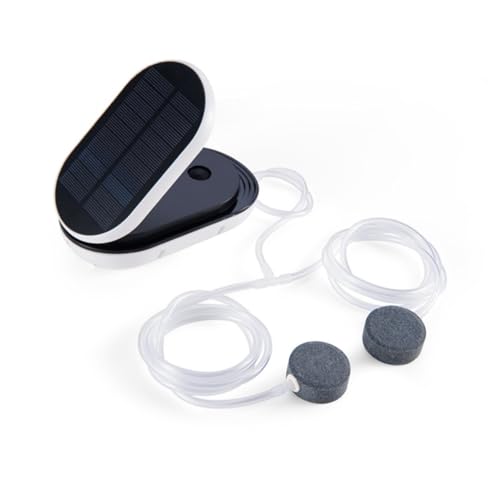 Pompe à oxygène solaire pour aquarium avec 3 modes et batterie 3600mah